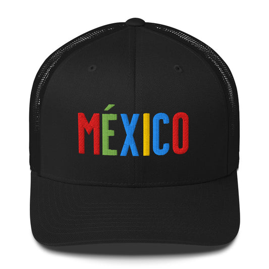 Gorra bordada con el texto “México”, diseño limpio y cultural.