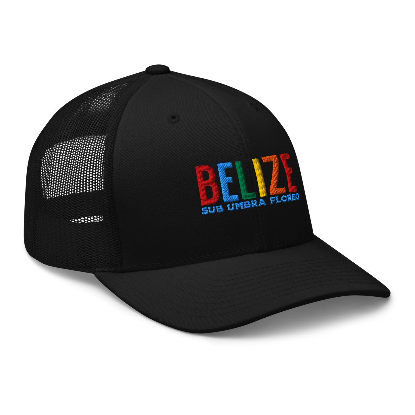 Embroidered Trucker Cap | Belize | Sub Umbra Floreo | LATEA™