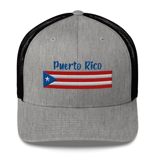 Gorra bordada con la frase Puerto Rico