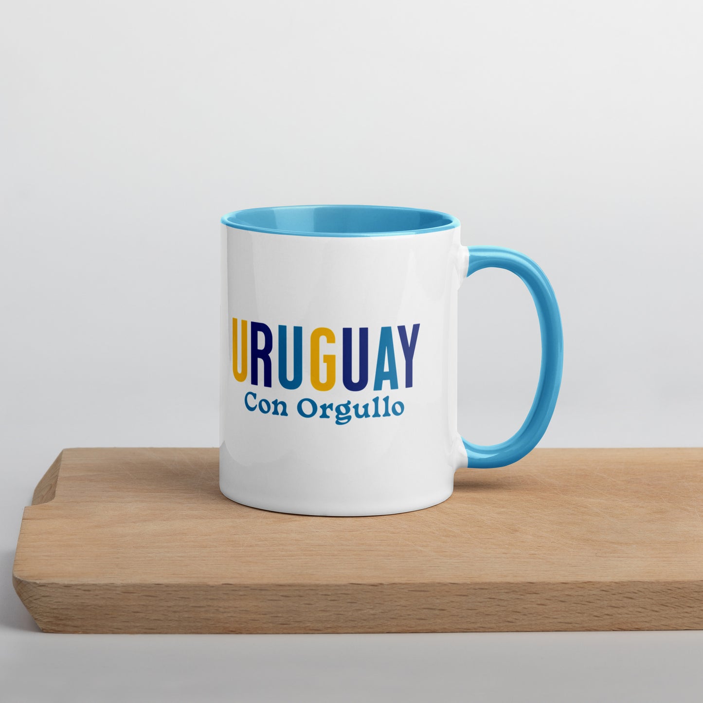 Mug de cerámica Uruguay Con Orgullo, diseño colorido, LATEA™.