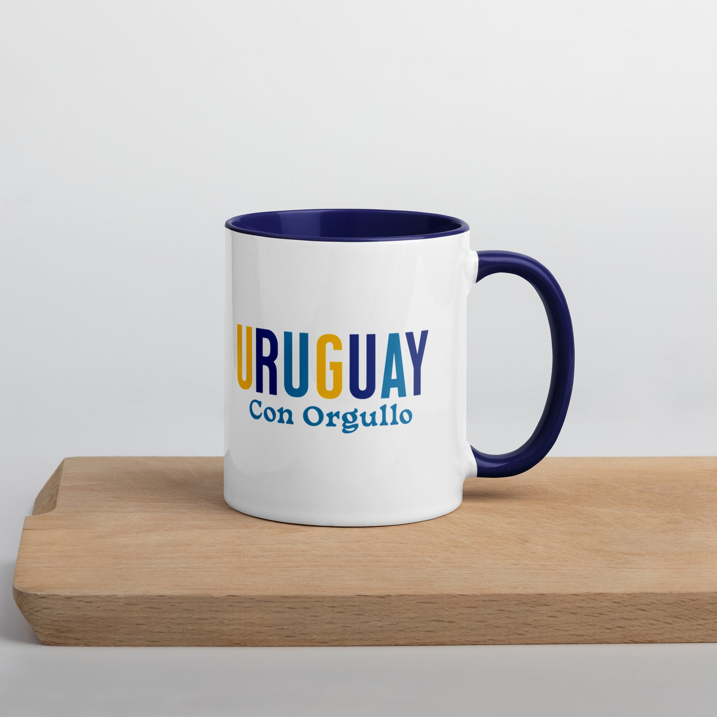 Mug de cerámica Uruguay Con Orgullo, diseño colorido, LATEA™.