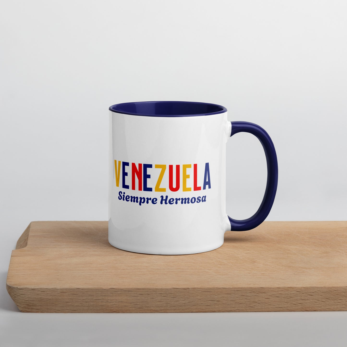 Mug de cerámica Venezuela Siempre Hermosa, diseño colorido, LATEA™.