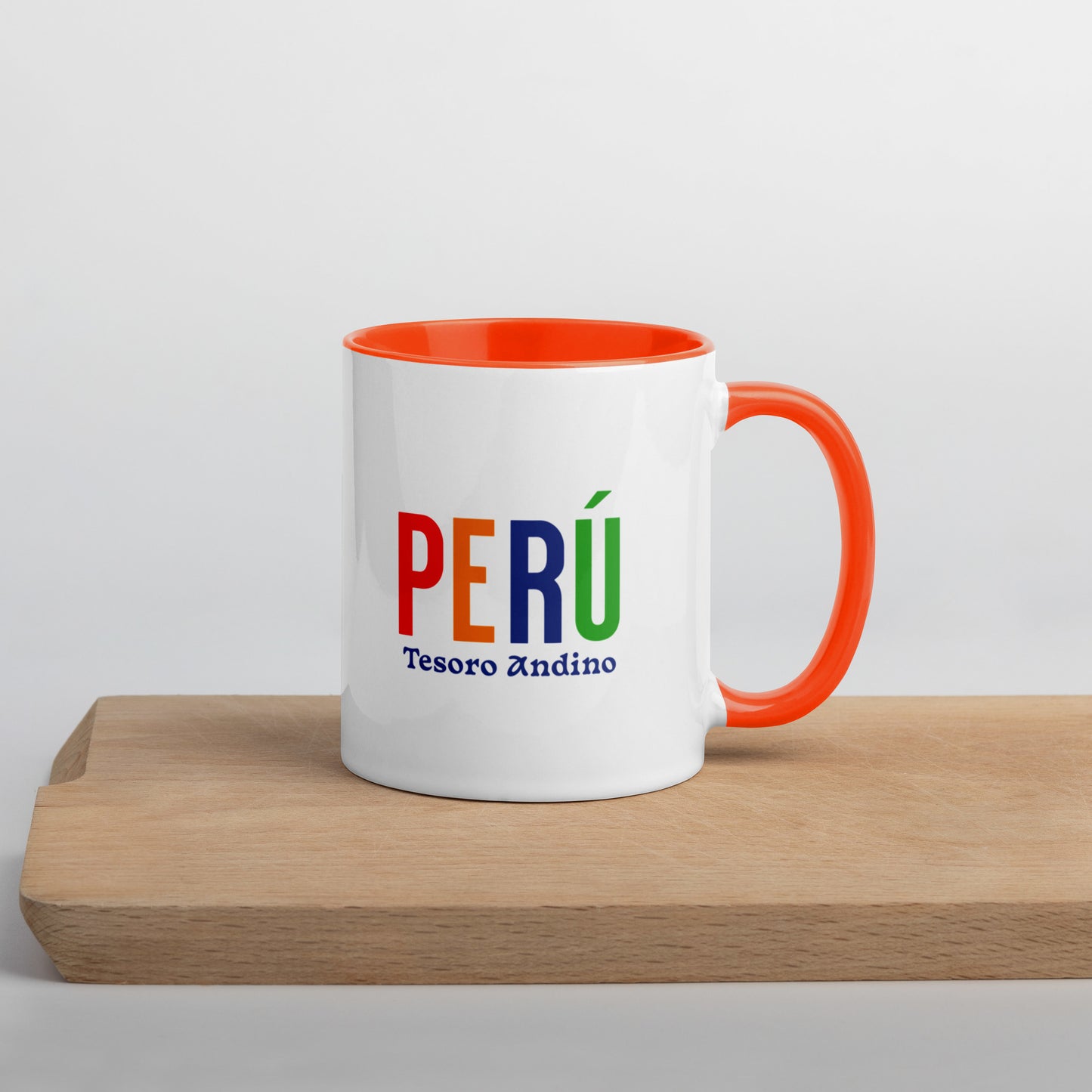 Mug de cerámica Perú Tesoro Andino, diseño colorido, LATEA™.