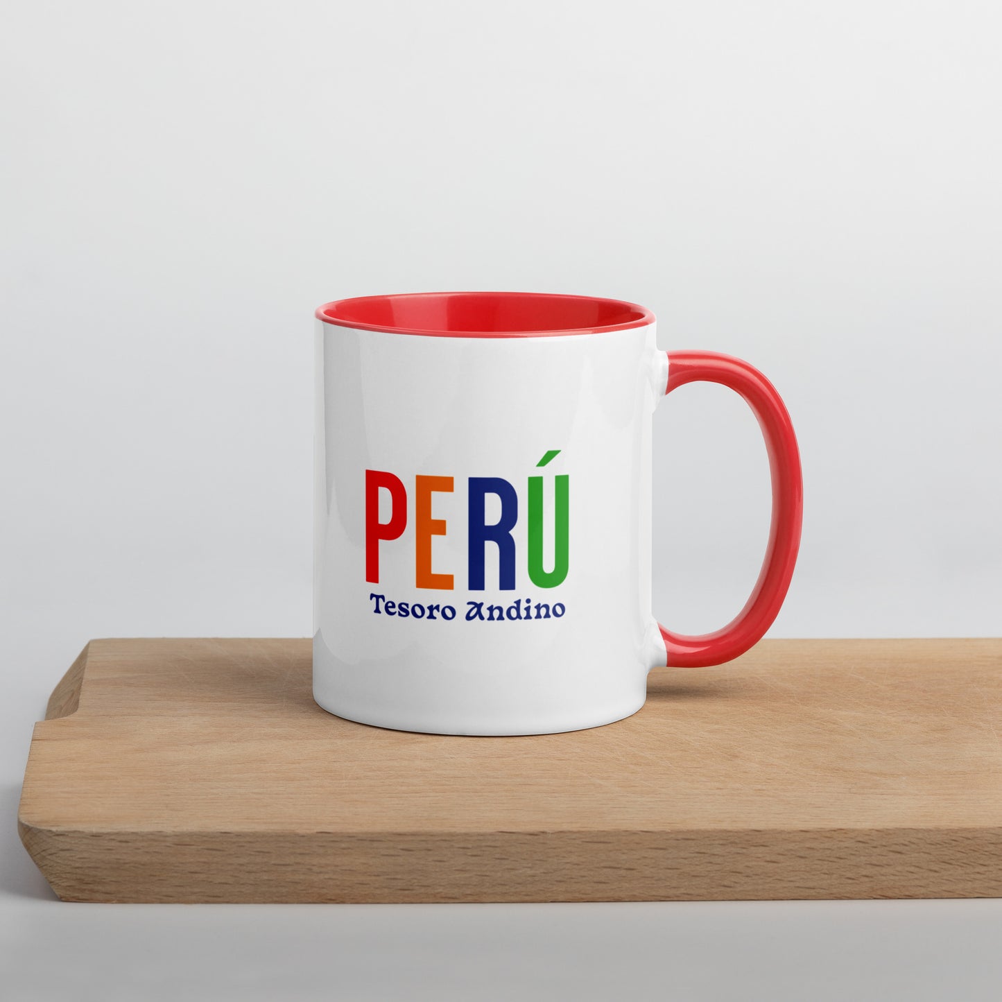 Mug de cerámica Perú Tesoro Andino, diseño colorido, LATEA™.