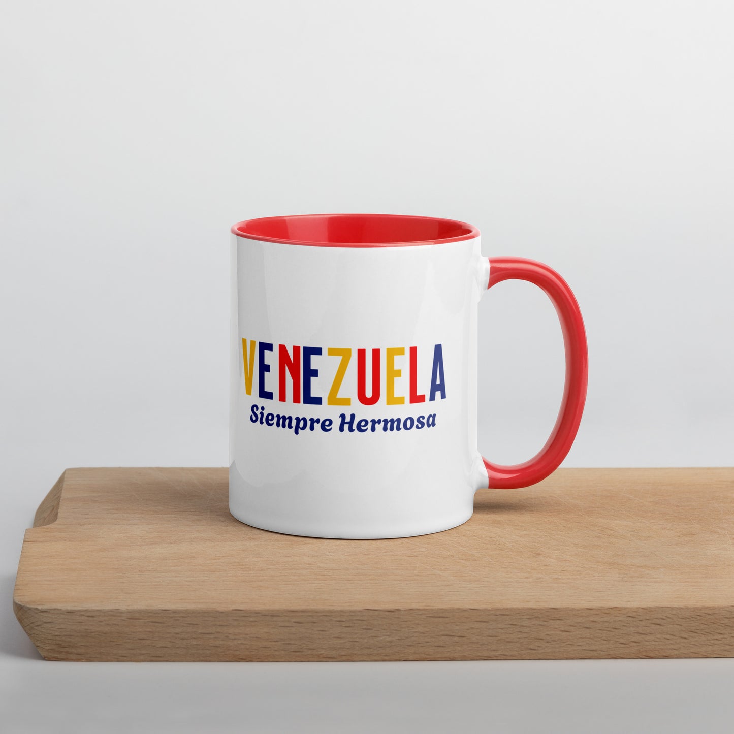 Mug de cerámica Venezuela Siempre Hermosa, diseño colorido, LATEA™.