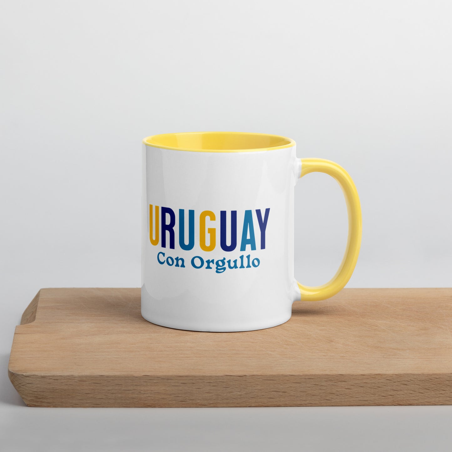 Mug de cerámica Uruguay Con Orgullo, diseño colorido, LATEA™.