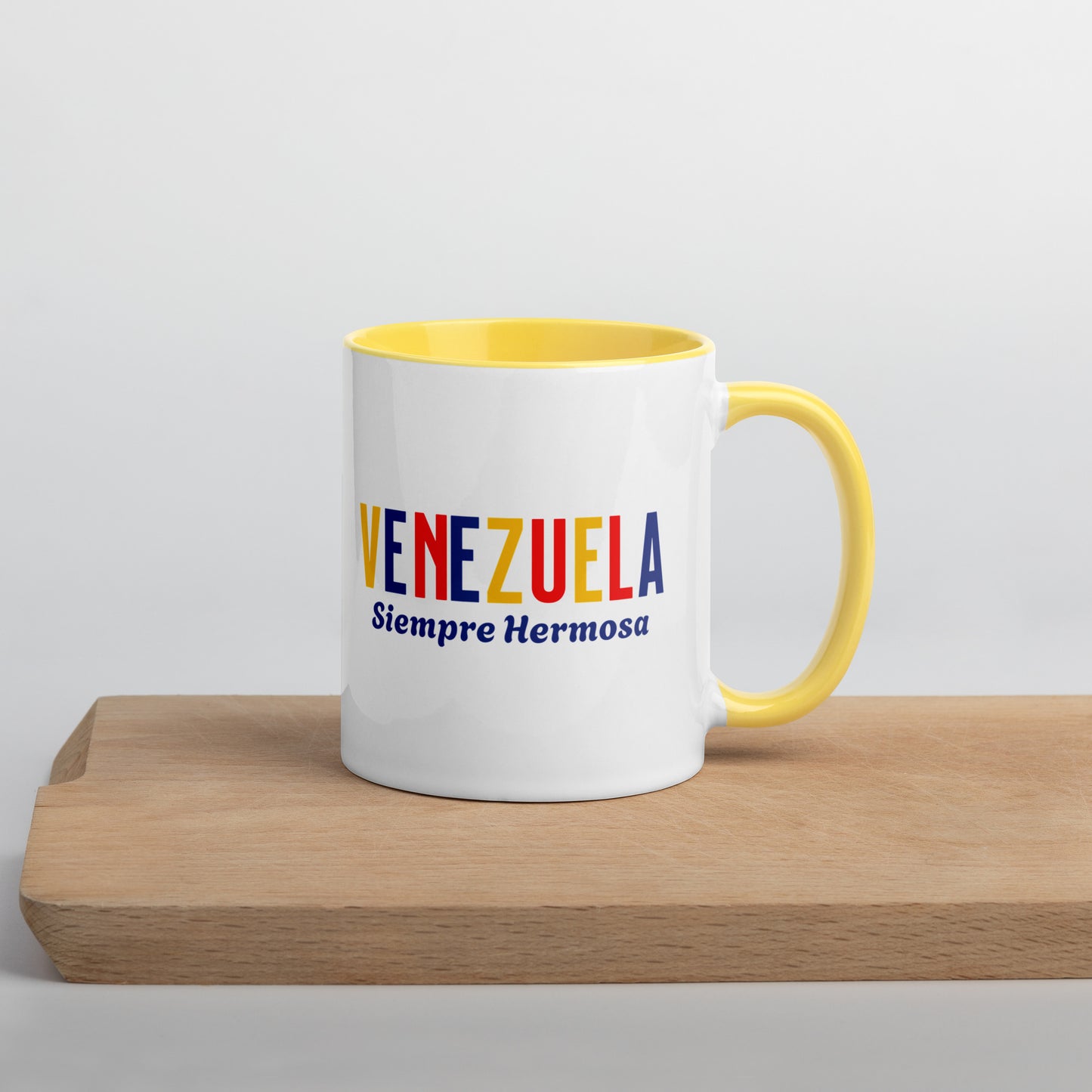 Mug de cerámica Venezuela Siempre Hermosa, diseño colorido, LATEA™.