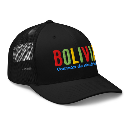 Gorra de camionero bordada | Bolivia | Corazón de América | LATEA™