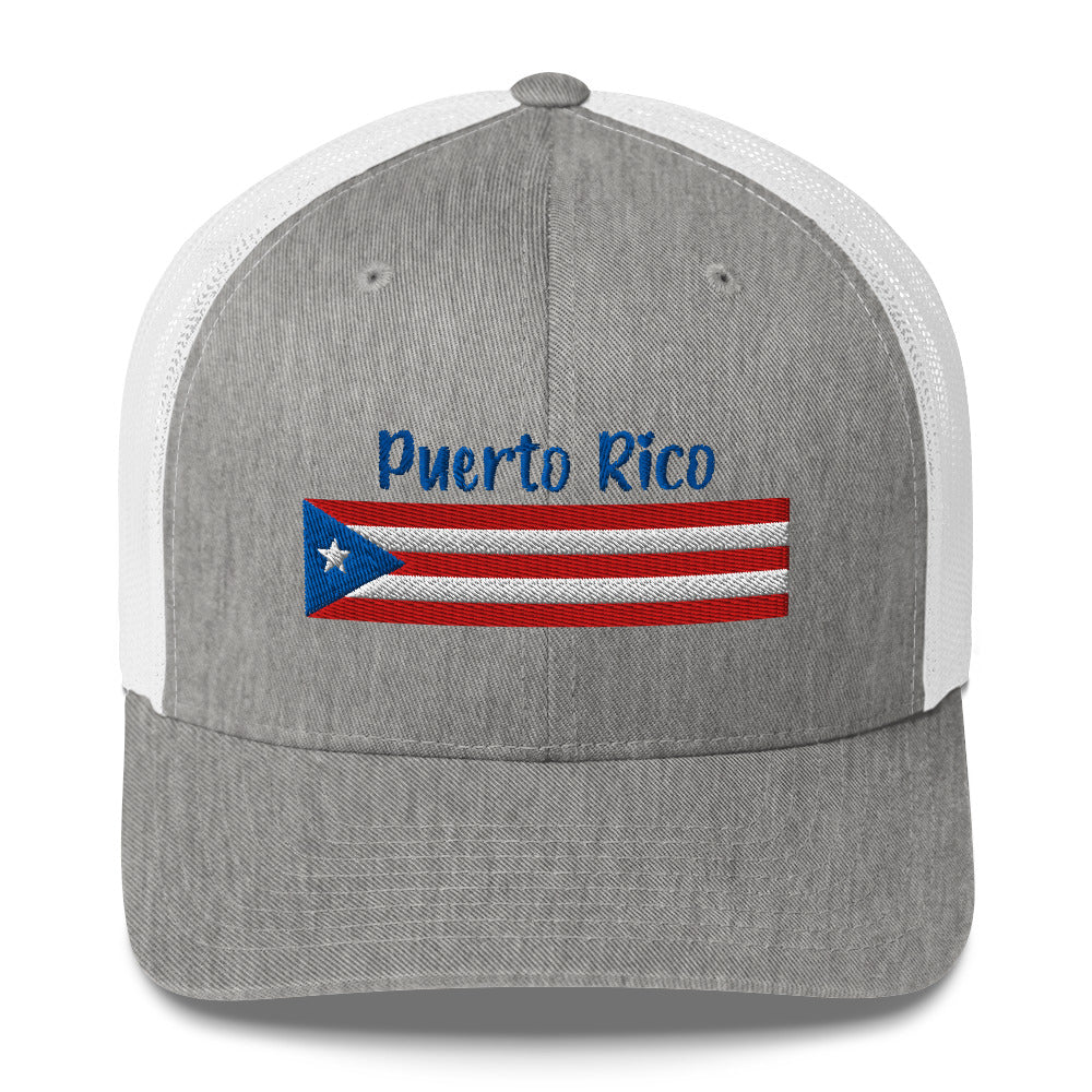 Gorra bordada con la frase Puerto Rico