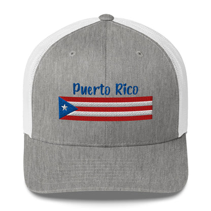 Gorra bordada con la frase Puerto Rico