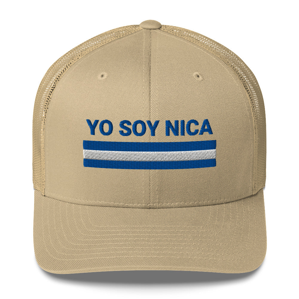 Gorra bordada con el texto “Orgullo Nica”, diseño cultural nicaragüense con actitud.