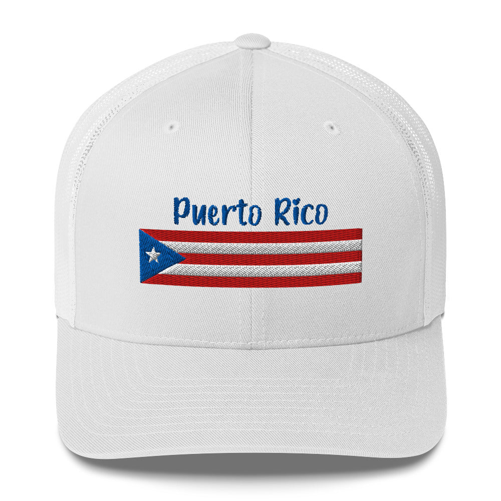 Gorra bordada con la frase Puerto Rico
