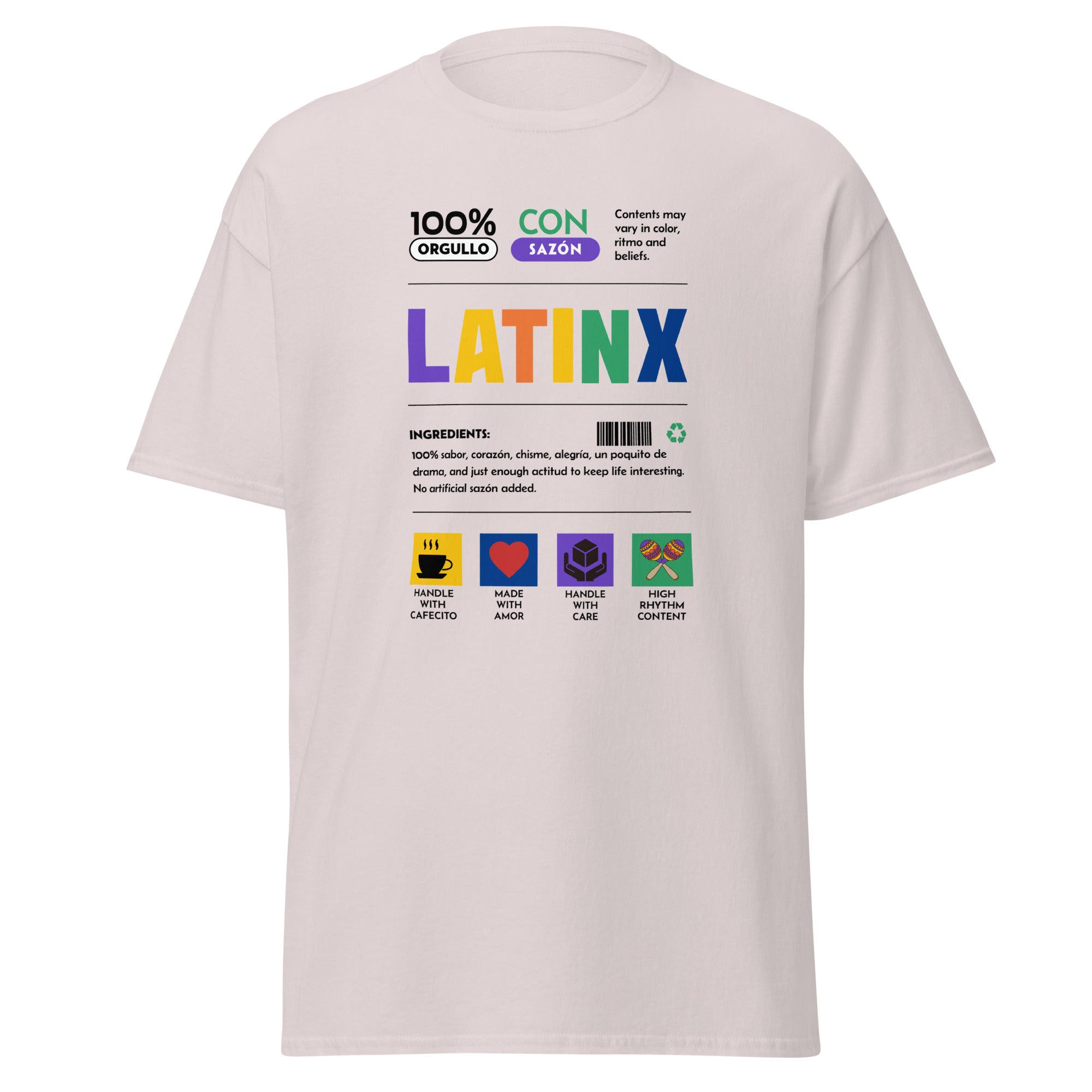 LatinX Nutrition Label Tee
