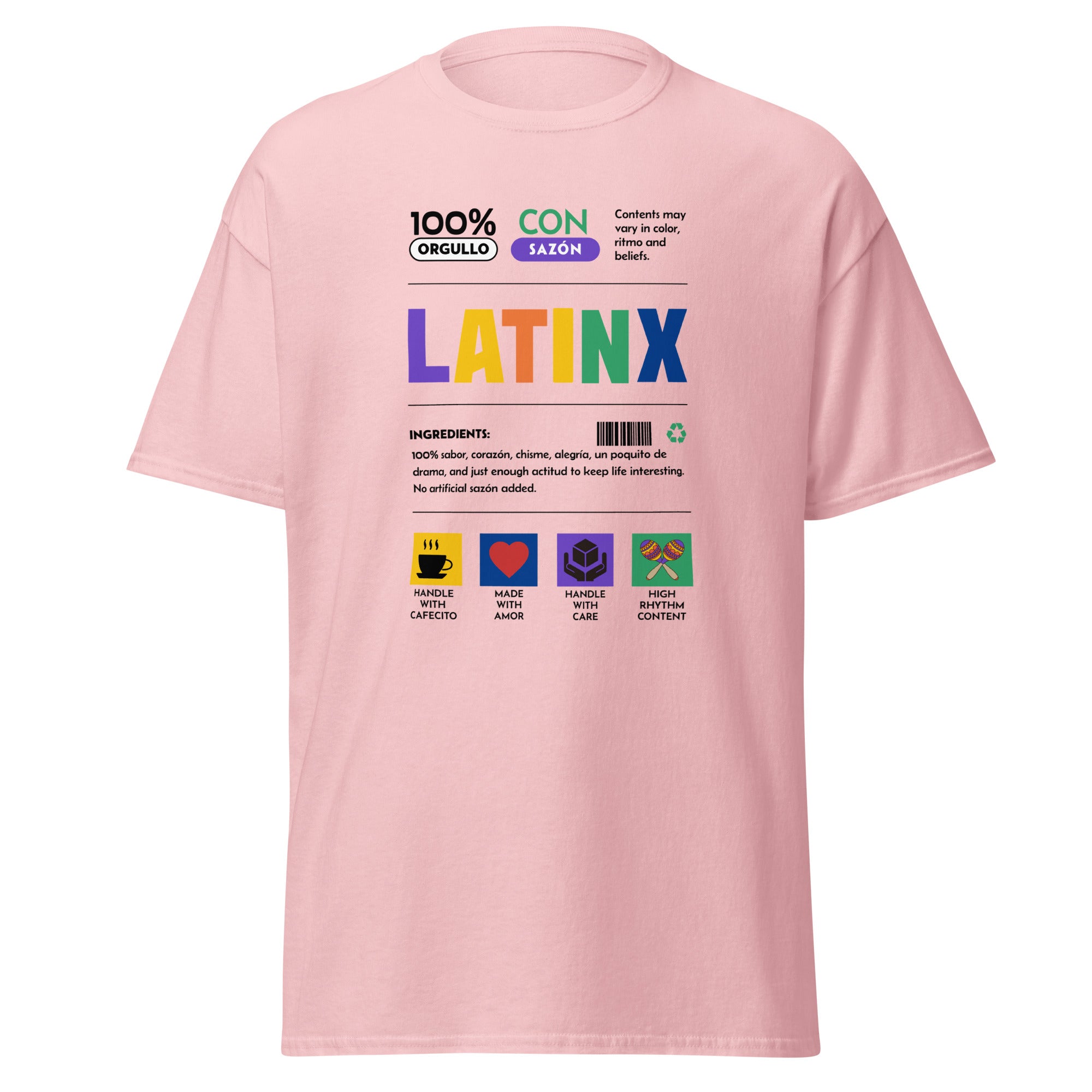 LatinX Nutrition Label Tee
