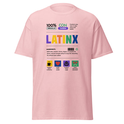 LatinX Nutrition Label Tee