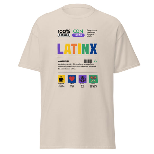 LatinX Nutrition Label Tee