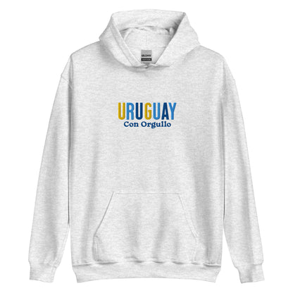 Hoodie bordado con la frase “Con Orgullo”, inspiración cultural de Uruguay.