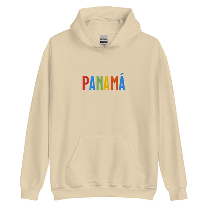 Hoodie bordado con la frase “PANAMA”, inspiración cultural de Panamá.
