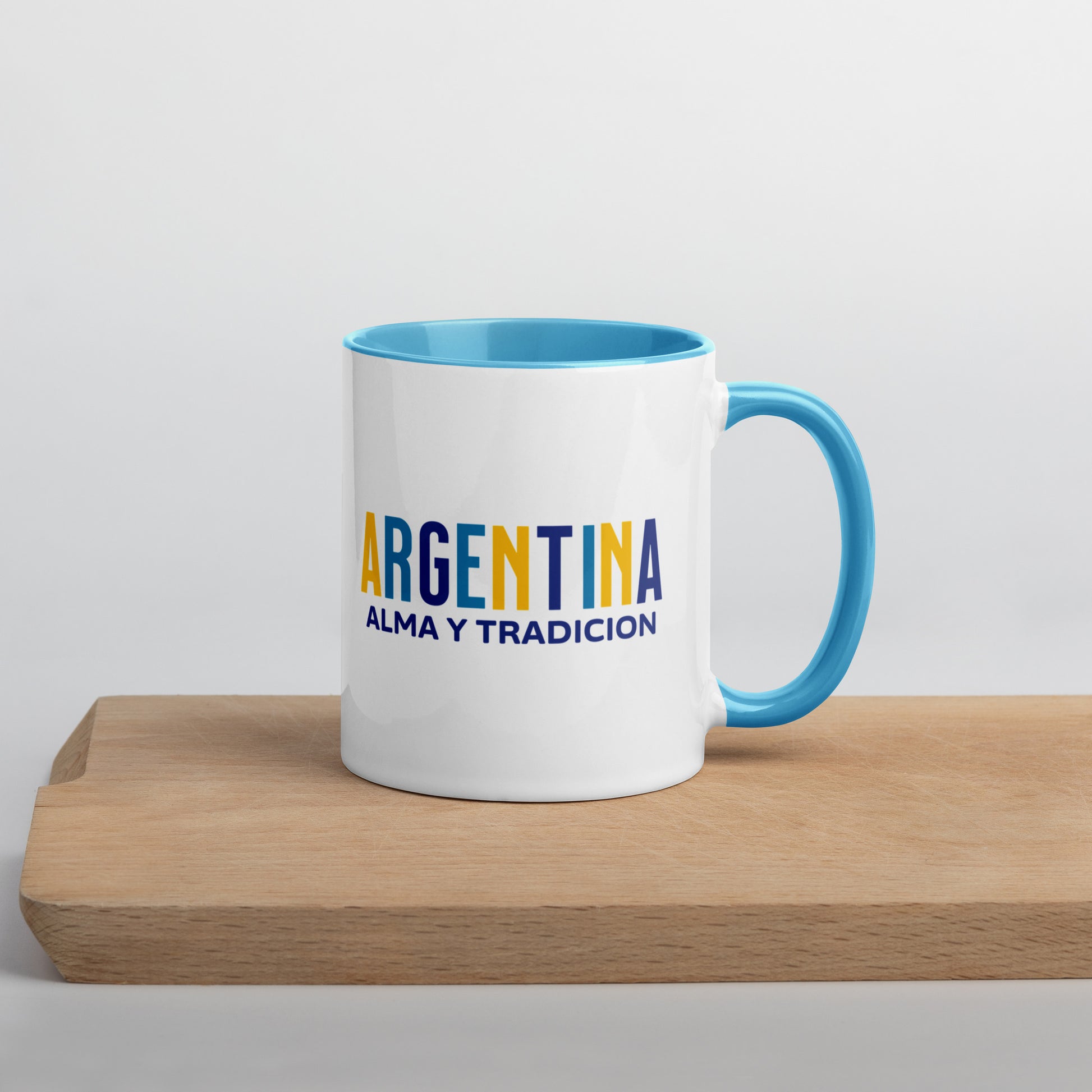 Mug de cerámica Argentina Alma y Tradición, diseño colorido, LATEA™.