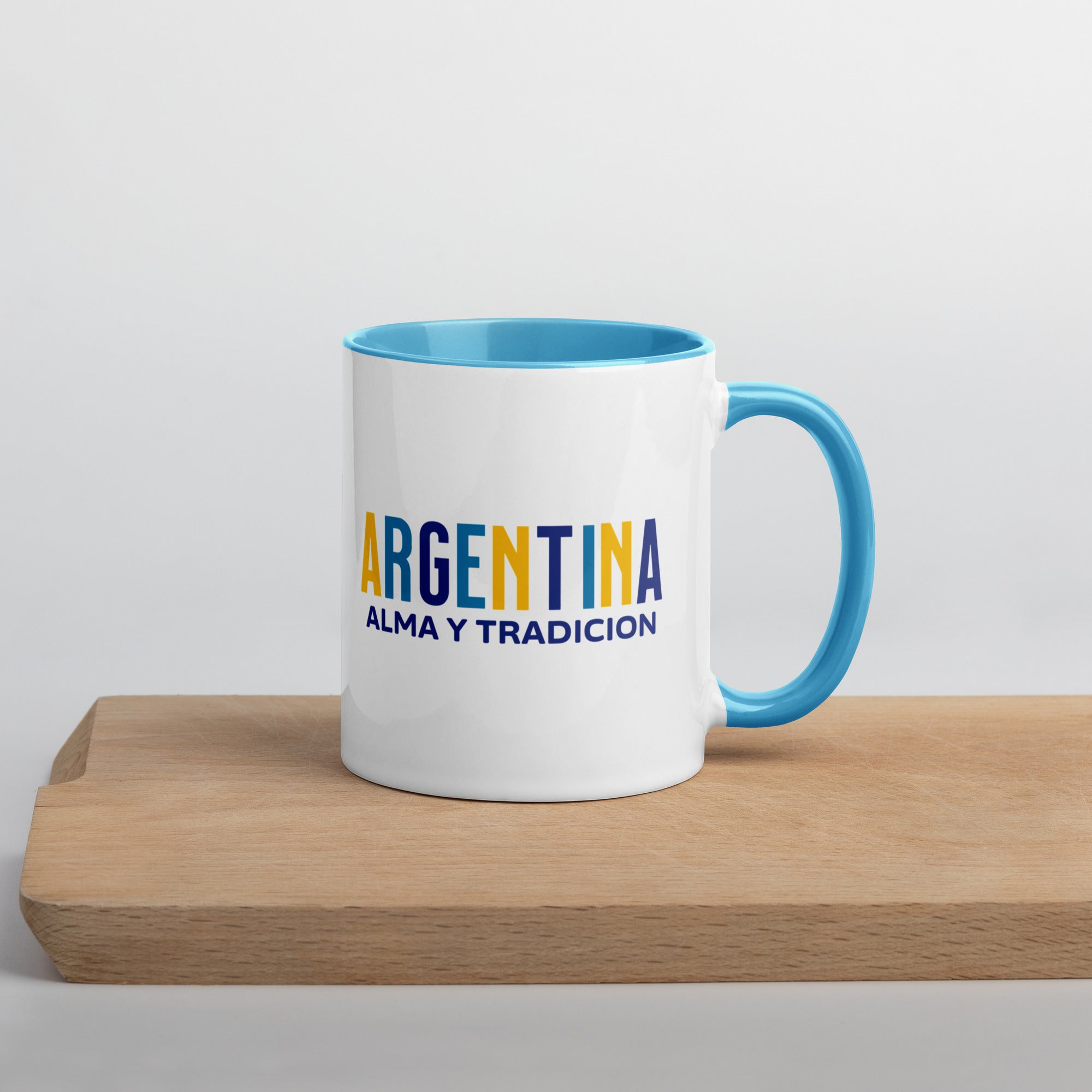 Mug de cerámica Argentina Alma y Tradición, diseño colorido, LATEA™.