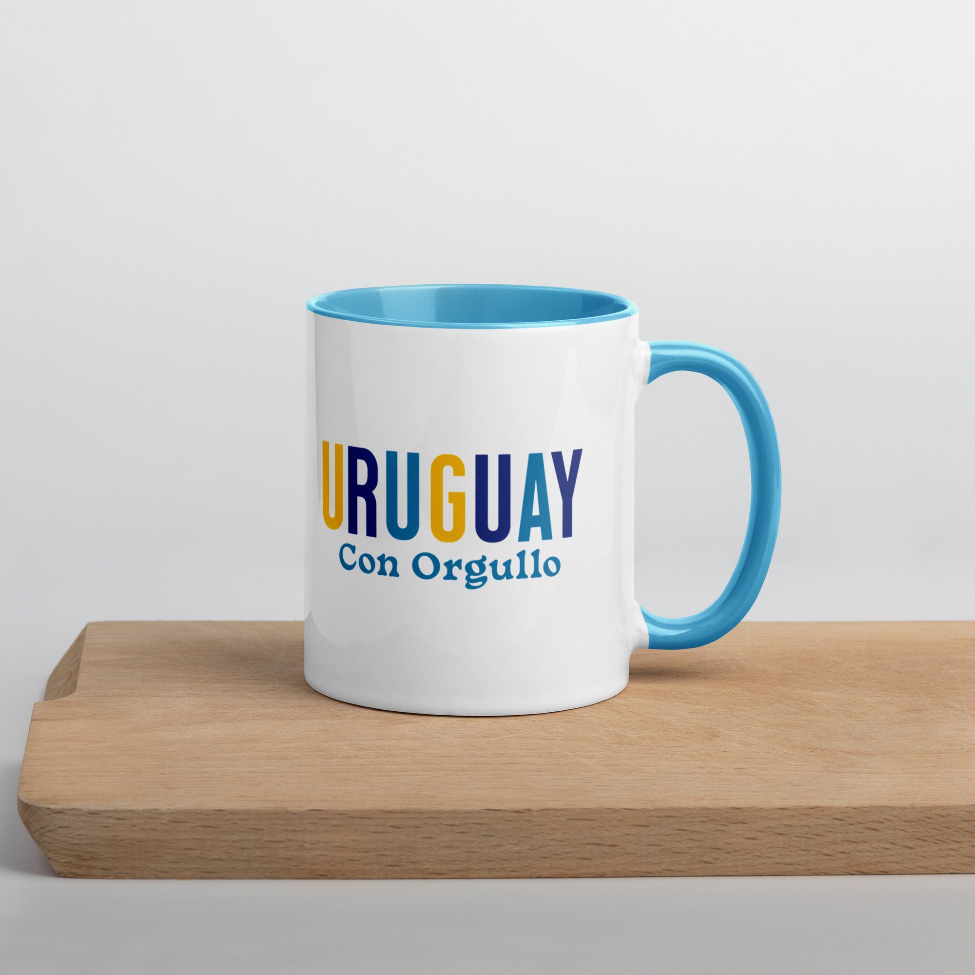 Mug de cerámica Uruguay Con Orgullo, diseño colorido, LATEA™.