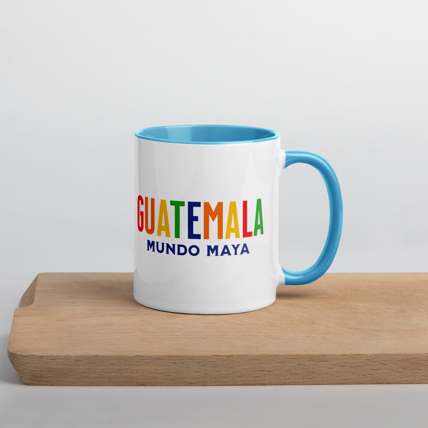 Mug de cerámica GUATEMALA – Mundo Maya, diseño colorido chapín, LATEA™.