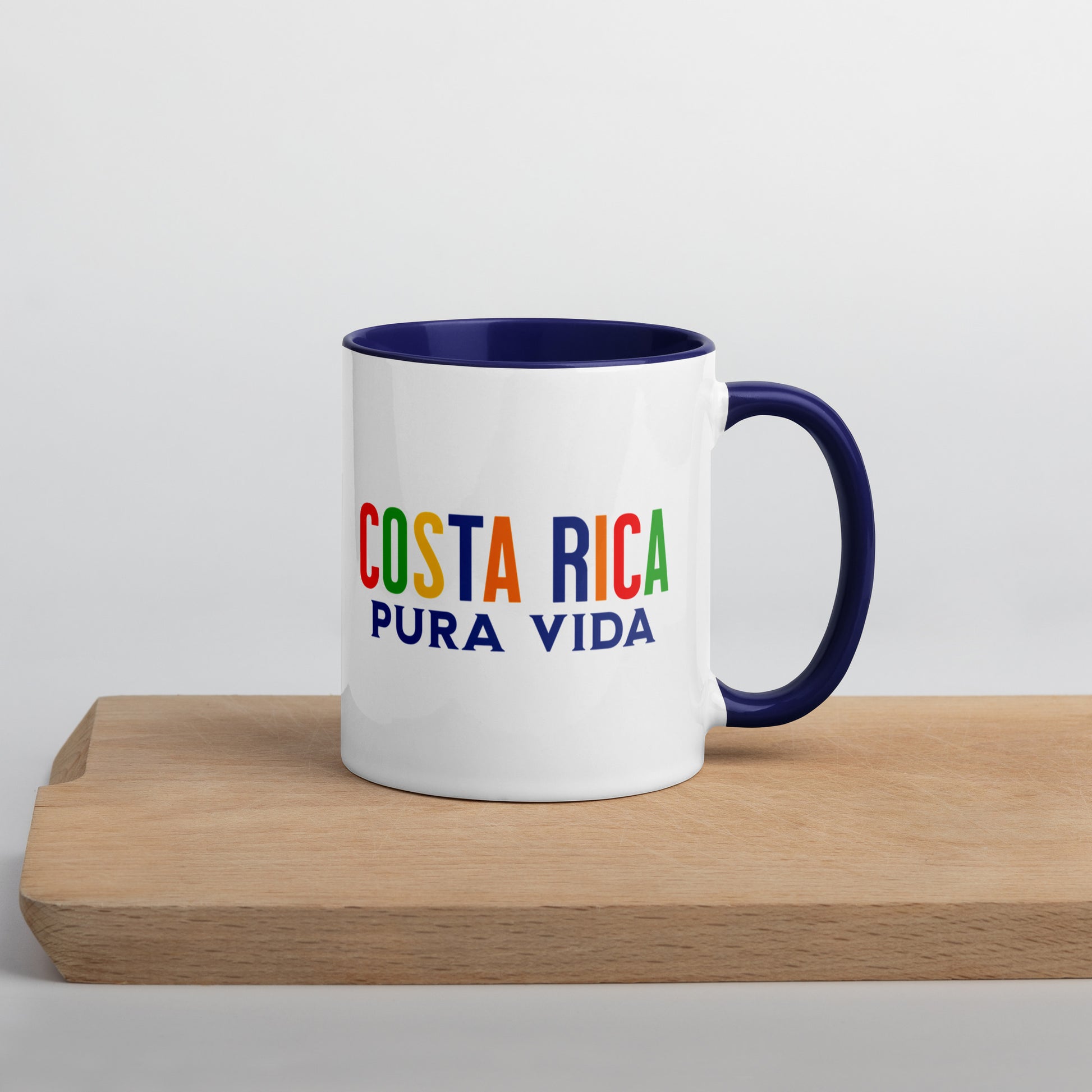 Mug de cerámica Costa Rica Pura Vida, diseño colorido, LATEA™.