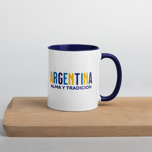 Mug de cerámica Argentina Alma y Tradición, diseño colorido, LATEA™.