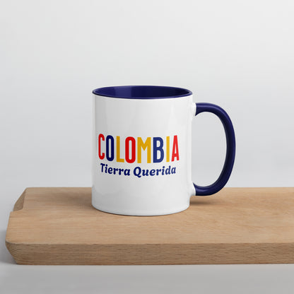Mug de cerámica Colombia Tierra Querida, diseño colorido, LATEA™
