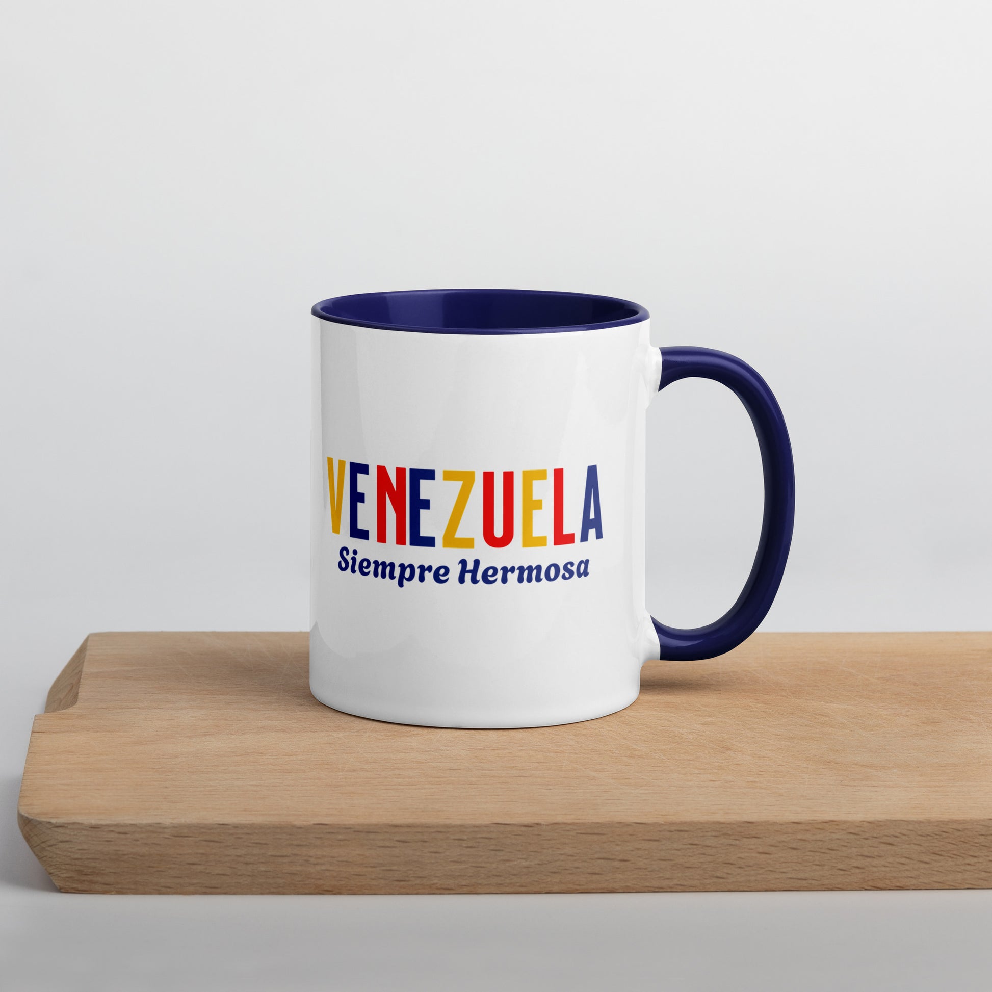 Mug de cerámica Venezuela Siempre Hermosa, diseño colorido, LATEA™.