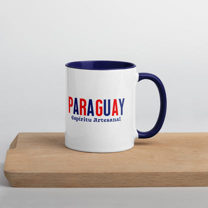 Mug de cerámica Paraguay Espíritu Artesanal, diseño colorido, LATEA™.