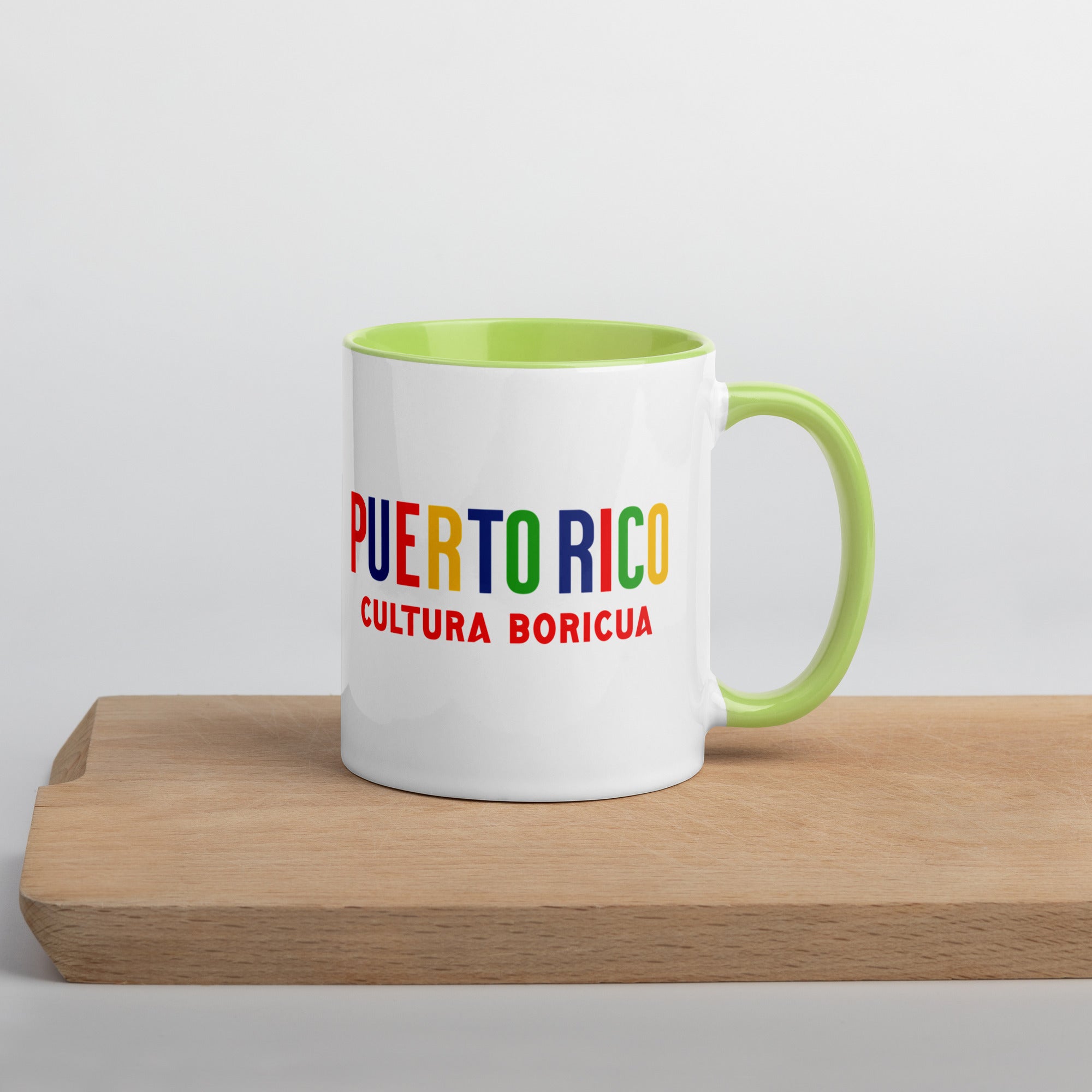 Mug de cerámica Puerto Rico Isla del Encanto, diseño colorido, LATEA™.