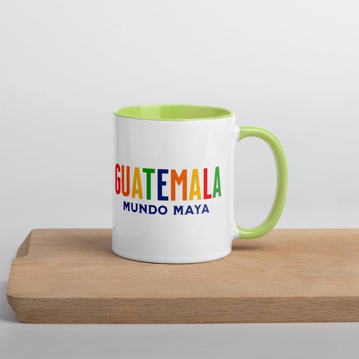 Mug de cerámica GUATEMALA – Mundo Maya, diseño colorido chapín, LATEA™.