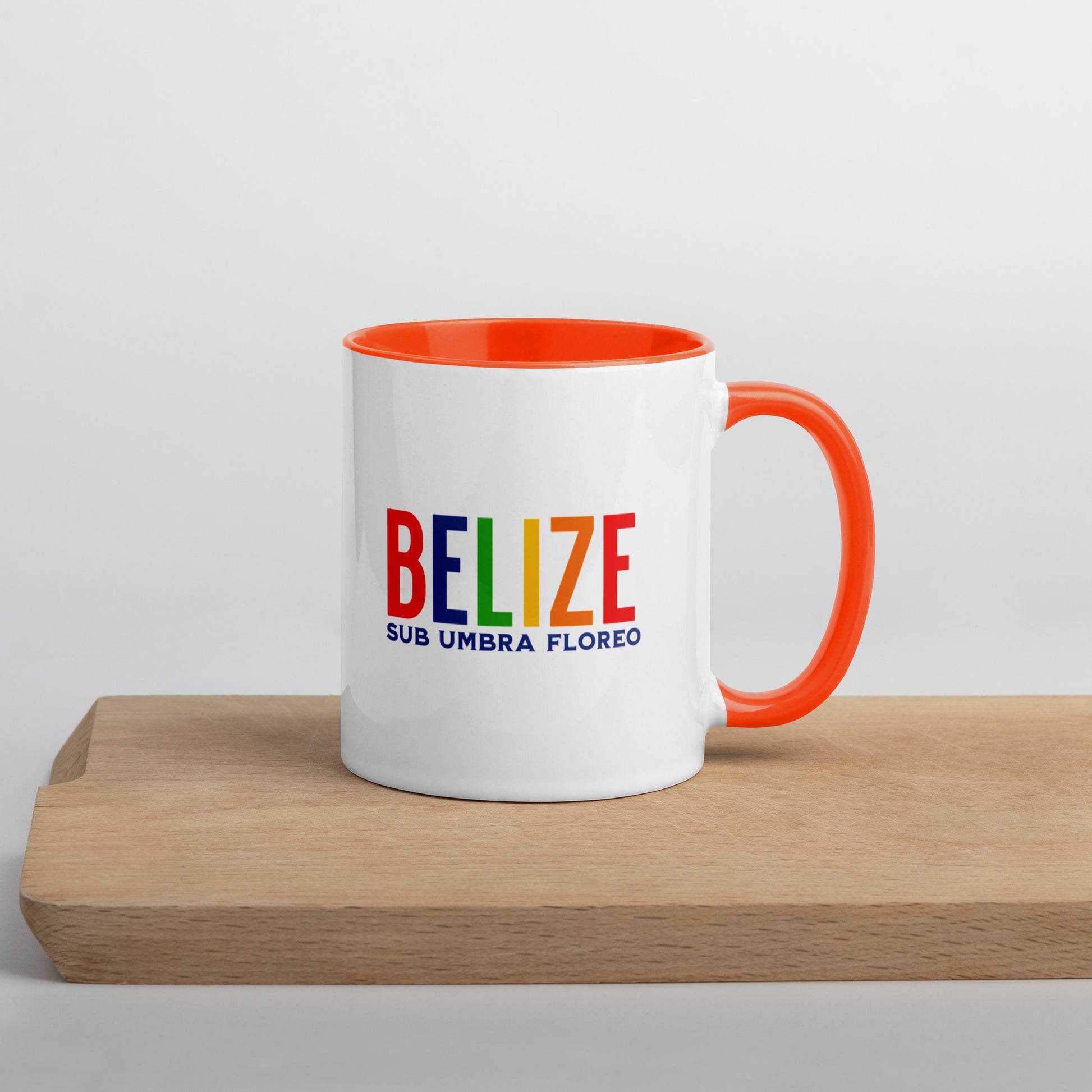 Mug de cerámica Belize Sub Umbra Floreo, diseño colorido, LATEA™.