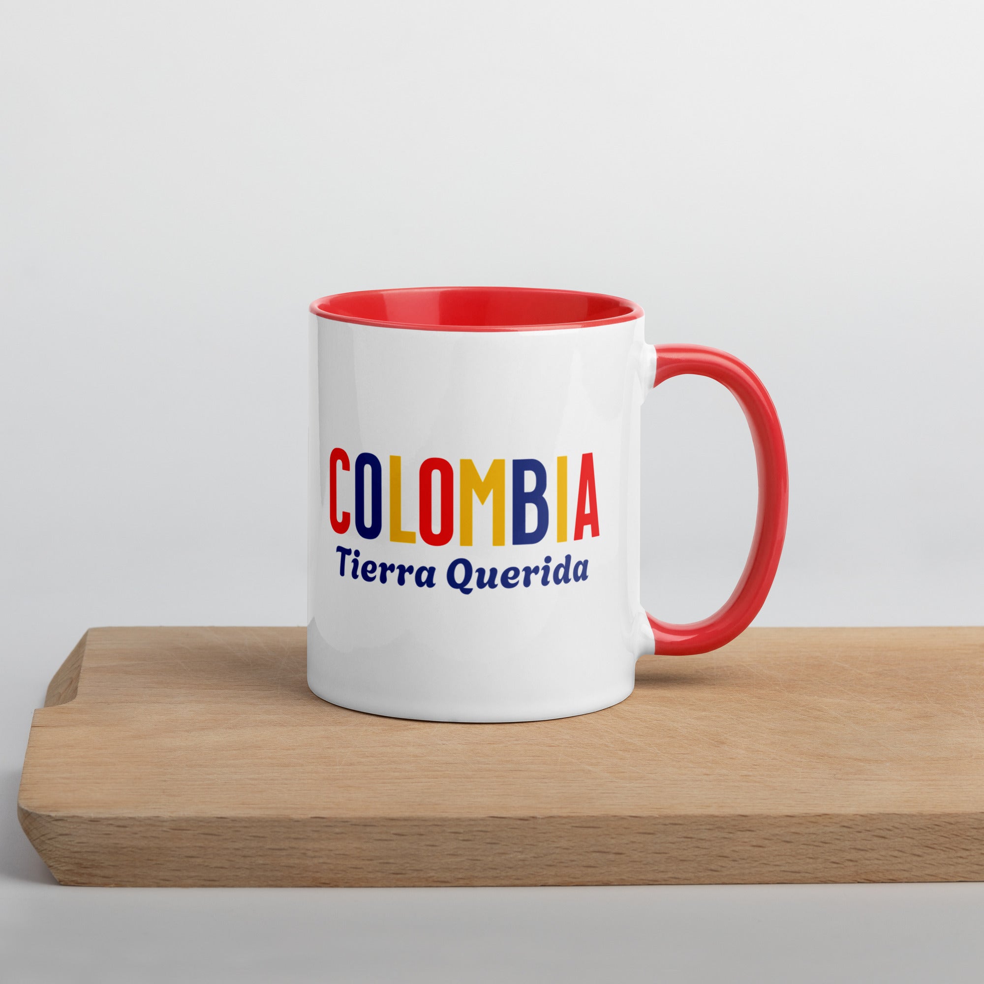 Mug de cerámica Colombia Tierra Querida, diseño colorido, LATEA™