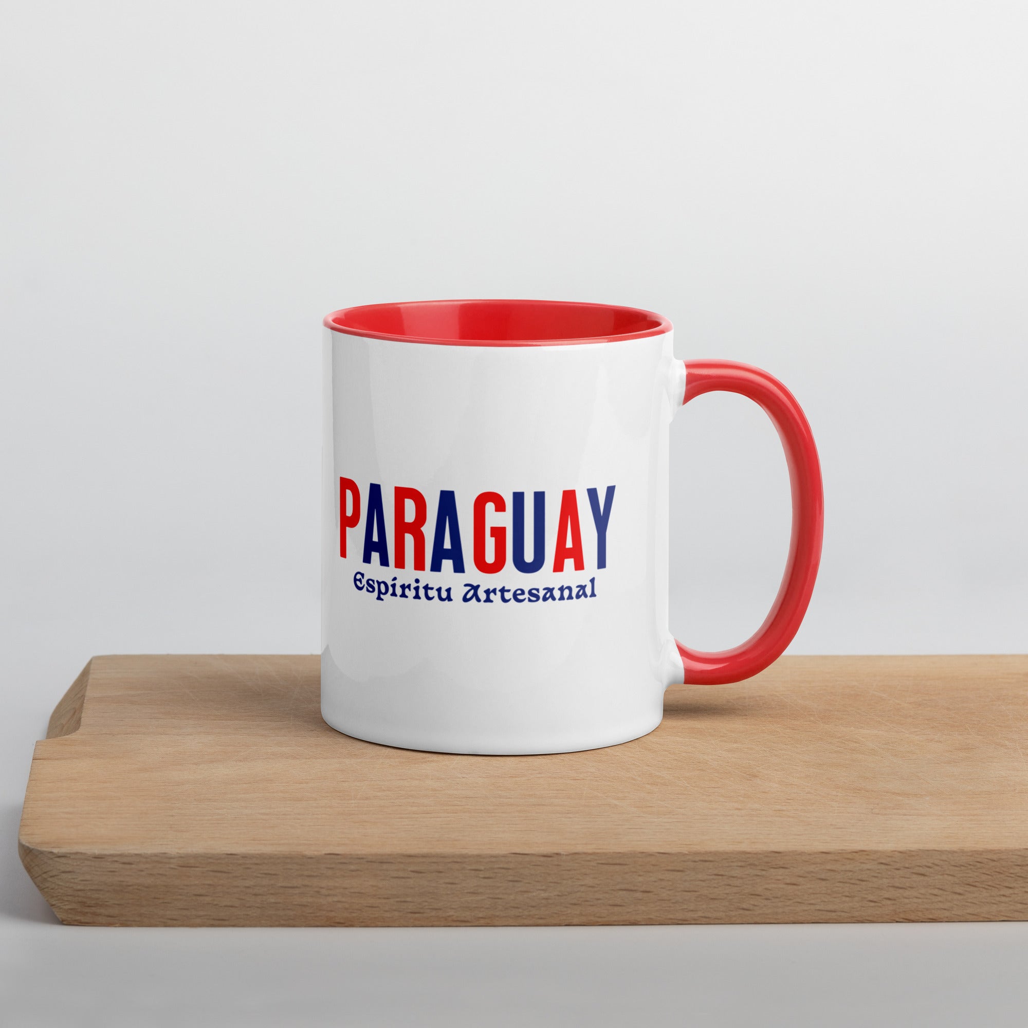 Mug de cerámica Paraguay Espíritu Artesanal, diseño colorido, LATEA™.