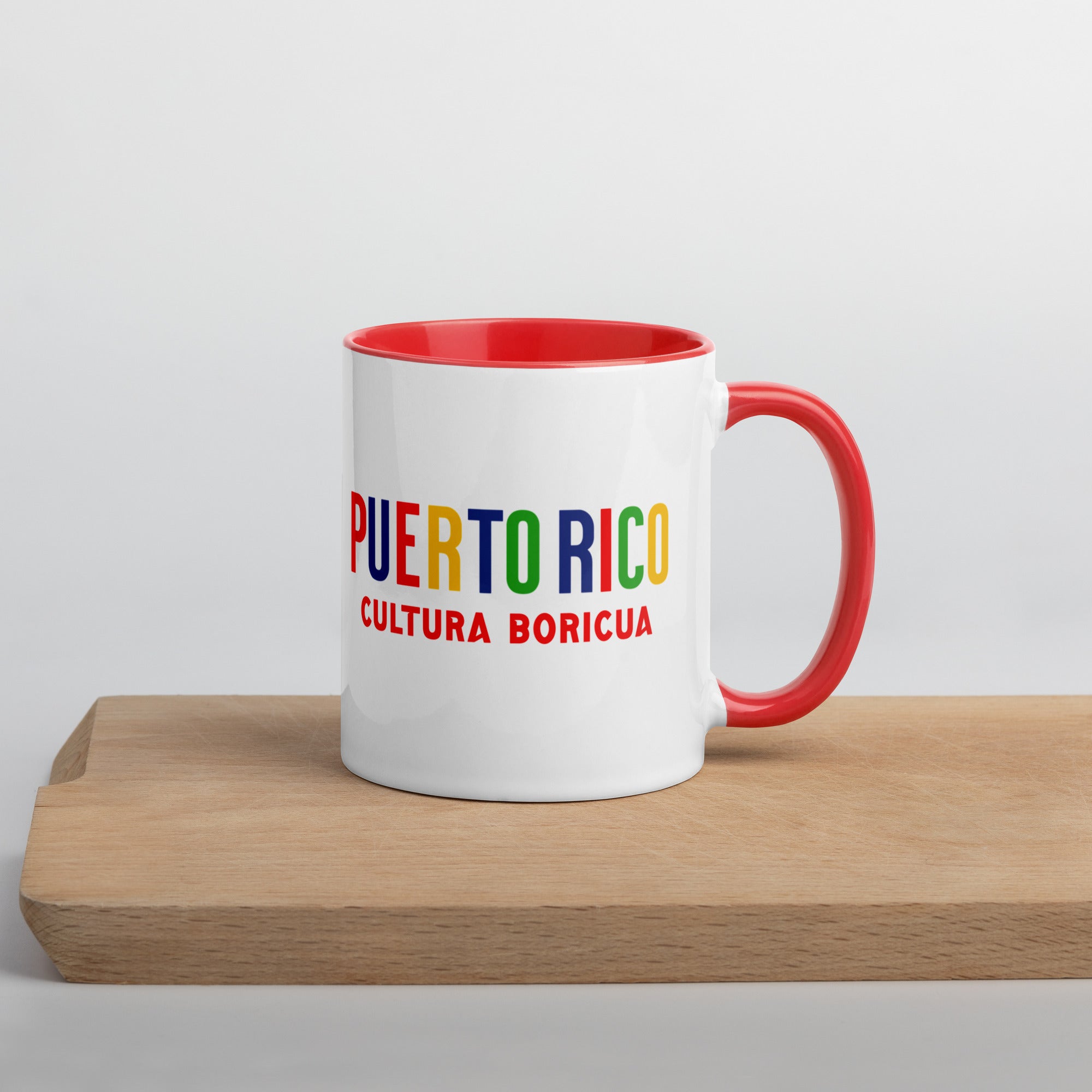 Mug de cerámica Puerto Rico Isla del Encanto, diseño colorido, LATEA™.