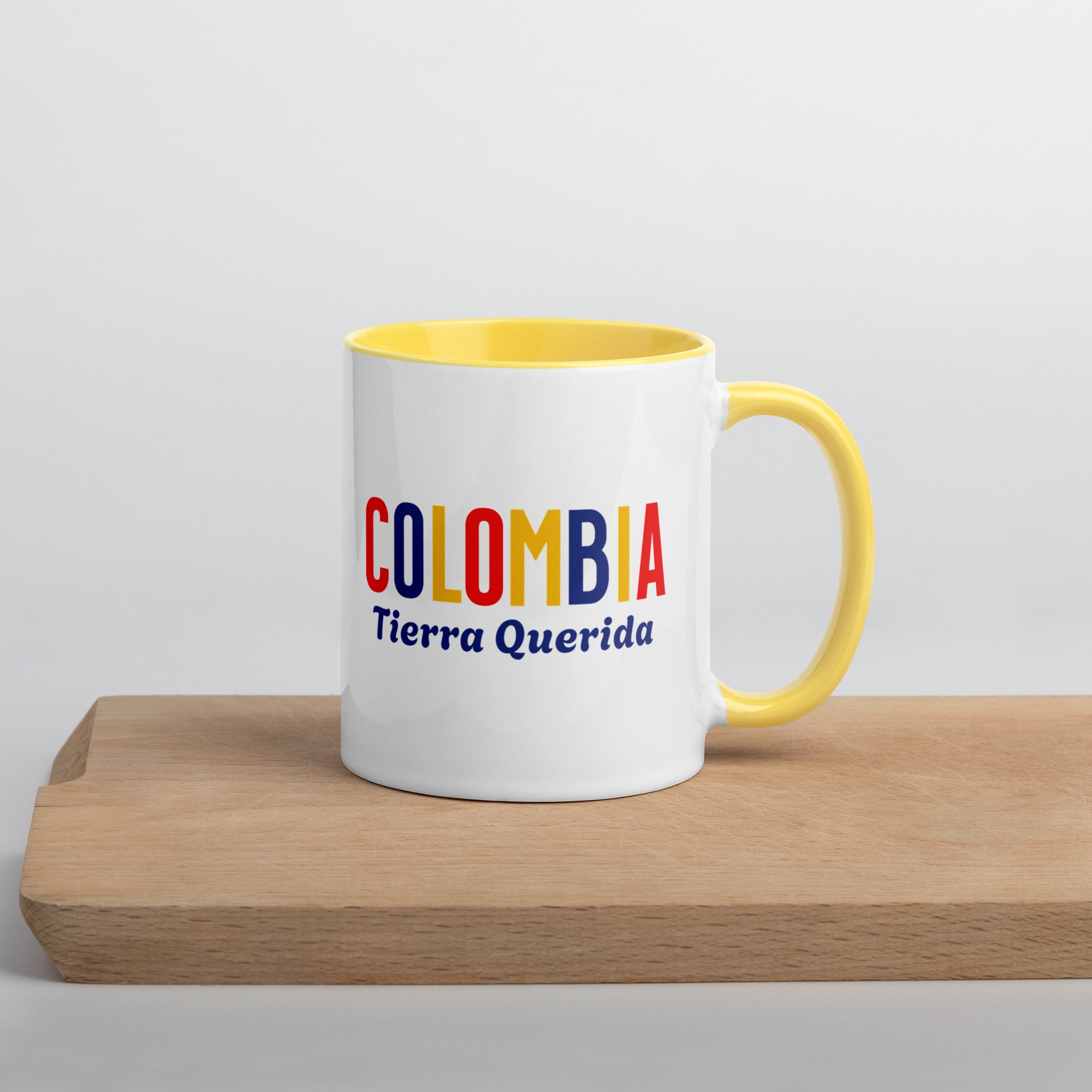 Mug de cerámica Colombia Tierra Querida, diseño colorido, LATEA™