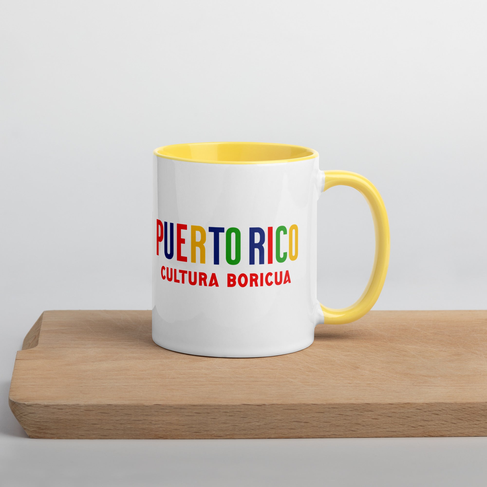 Mug de cerámica Puerto Rico Isla del Encanto, diseño colorido, LATEA™.